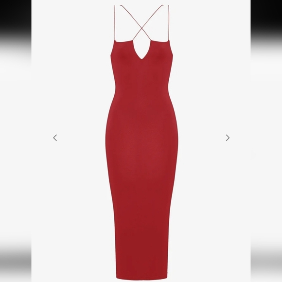 SER.O.YA Revolve Red Sexy Brogan Midi Bodycon Dress S NWT - Picture 4 of 10